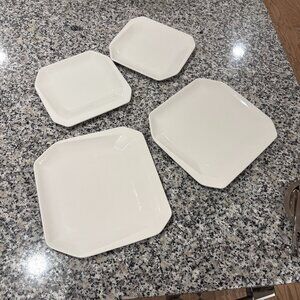 Set of 4 Spode Asymmetry Plates 11" & 9" Serving Platters Party Server